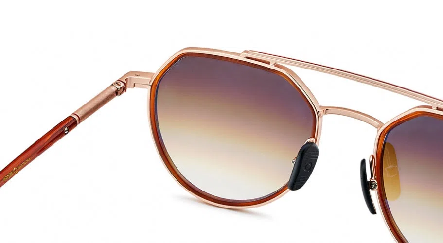 Etnia Barcelona BLUE SWALLOW SUN Sunglasses - Pink Gold Havana - view 11